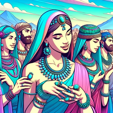 Explica por qué a las antiguas civilizaciones les gustaban las joyas de turquesa.