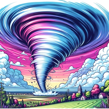 Explica por qué a veces los tornados tienen forma de cono.