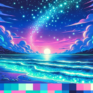 Explica por qué algunas algas producen bioluminiscencia durante la noche.
