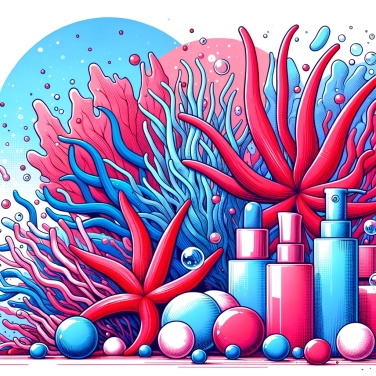 Explica por qué algunas algas rojas se utilizan en cosmética.