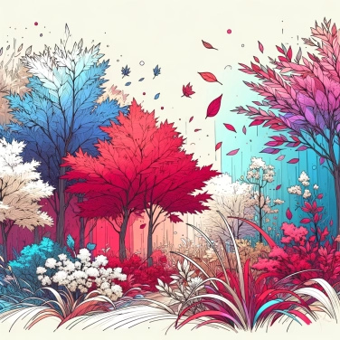Explica por qué algunas plantas tienen hojas de colores en otoño.