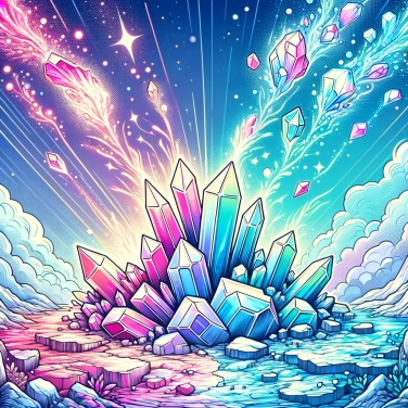 Explica por qué algunas rocas se transforman en cristales coloridos con el paso del tiempo.