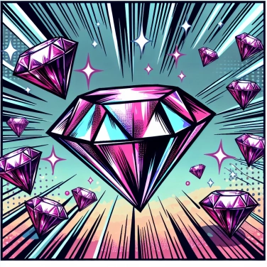 Explica por qué algunos diamantes brillan con más intensidad que otros.