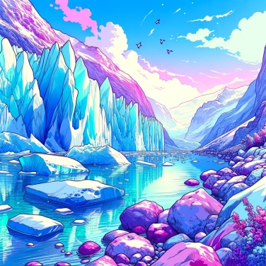 Explica por qué algunos glaciares parecen azules.