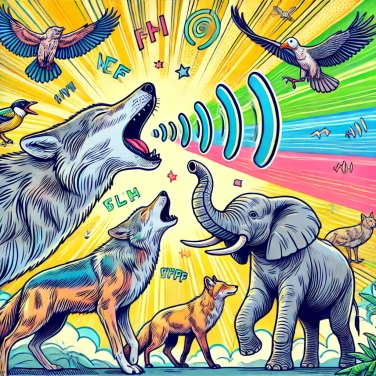 Explica por qué algunos gritos de animales son audibles a kilómetros de distancia.