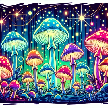 Explica por qué algunos hongos son fosforescentes por la noche.
