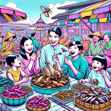 Explica por qué algunos países de Asia comen insectos como plato tradicional.