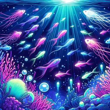 Explica por qué algunos peces pueden producir luz en las profundidades marinas.
