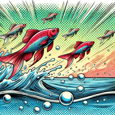 Explica por qué algunos peces vuelan fuera del agua.