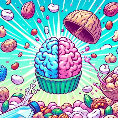 Explica por qué consumir nueces puede contribuir a la salud del cerebro.