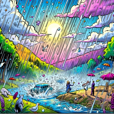 Explica por qué el aire tiene olor después de la lluvia.