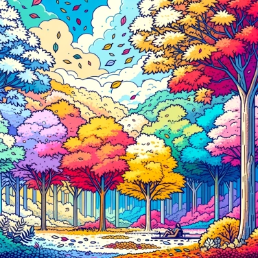 Explica por qué el color de las hojas cambia en otoño.