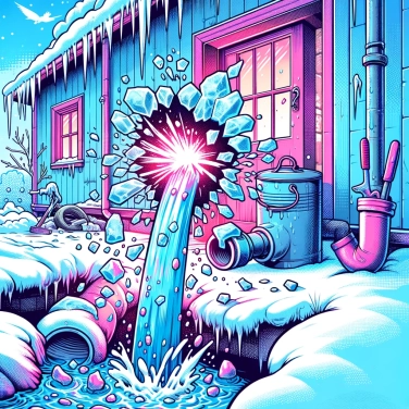 Explica por qué el hielo puede hacer estallar las tuberías en invierno.