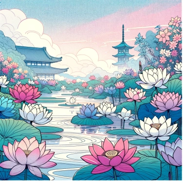 Explica por qué el loto es una flor sagrada en muchas culturas orientales.