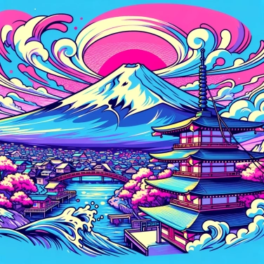 Explica por qué el Monte Fuji es considerado sagrado en Japón.