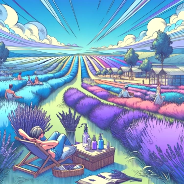 Explica por qué el olor a lavanda suele estar asociado con la relajación y el bienestar.
