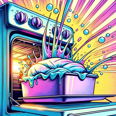 Explica por qué el pan sube durante la cocción en el horno.