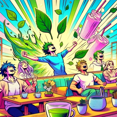 Explica por qué el té matcha se considera un potenciador natural de energía.