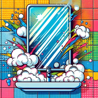 Explica por qué el vapor cubre el espejo del baño después de una ducha caliente.