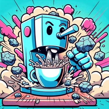 Explica por qué la cafetera se ensucia con cal.