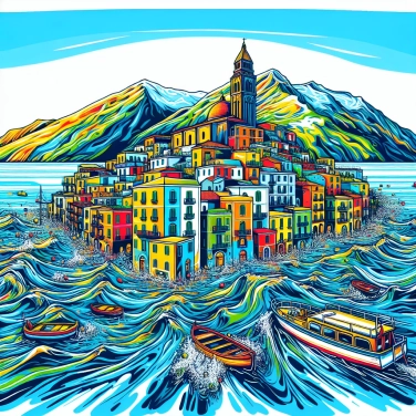 Explica por qué la ciudad de Baia (en Italia) está hoy sumergida bajo el mar.