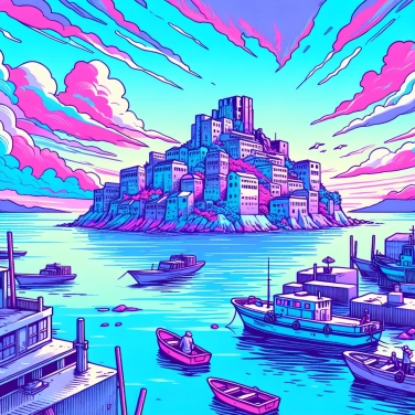 Explica por qué la ciudad de Hashima (en Japón) es llamada la «isla barco fantasma».