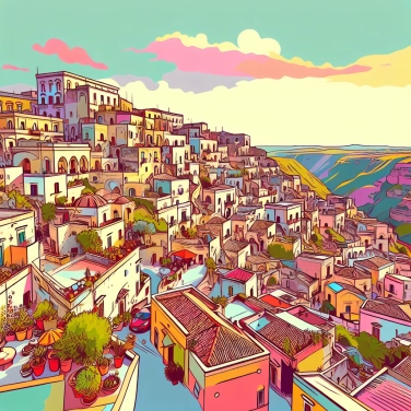 Explica por qué la ciudad de Matera (en Italia) alberga viviendas trogloditas.