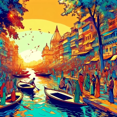 Explica por qué la ciudad de Varanasi (en India) es famosa por sus cremaciones en las orillas del Ganges.