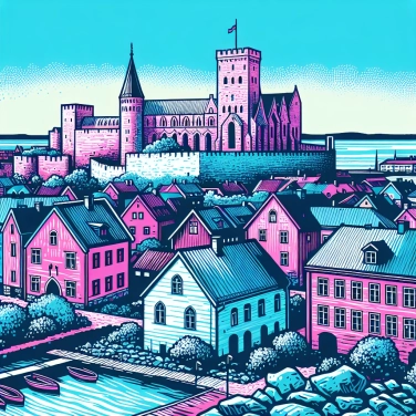 Explica por qué la ciudad de Visby (en Suecia) conserva aún una imponente muralla medieval intacta.