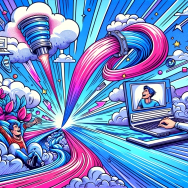 Explica por qué la compresión de datos es esencial para la transmisión de video en línea.