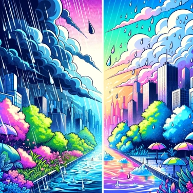 Explica por qué la lluvia puede limpiar el aire contaminado.