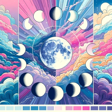 Explica por qué la luna cambia de forma cada mes.