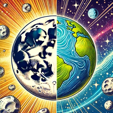 Explica por qué la luna tiene tantos cráteres en comparación con la Tierra.