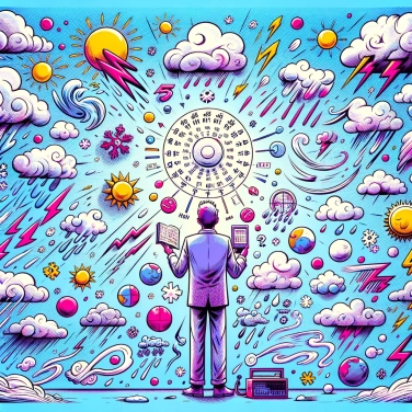 Explica por qué la meteorología puede ser tan difícil de prever con precisión.