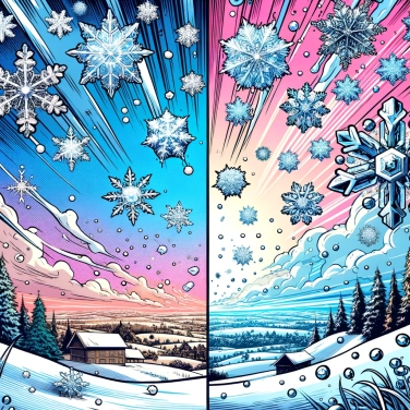Explica por qué la nieve es blanca y no transparente.