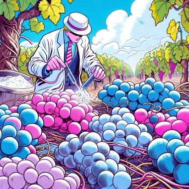 Explica por qué la piel de las uvas a veces está polvorienta.