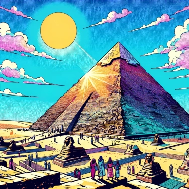 Explica por qué la pirámide de Keops es considerada una de las siete maravillas del mundo antiguo.
