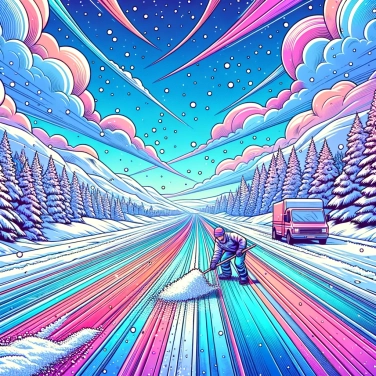 Explica por qué la sal hace que la nieve se derrita en las carreteras en invierno.