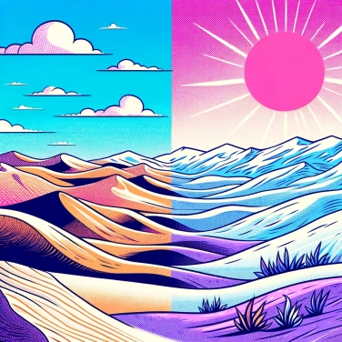 Explica por qué la Tierra tiene desiertos cálidos y desiertos fríos.