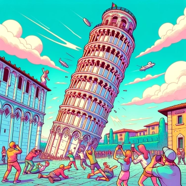 Explica por qué la Torre de Pisa se inclina y no se ha derrumbado.