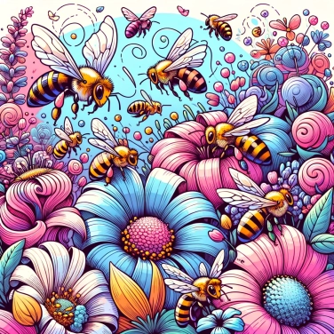 Explica por qué las abejas son esenciales para la polinización de las plantas.