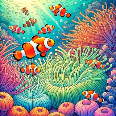 Explica por qué las anémonas de mar no pican a los peces payaso.