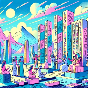 Explica por qué las antiguas civilizaciones como los egipcios utilizaban jeroglíficos para escribir sus textos sagrados.
