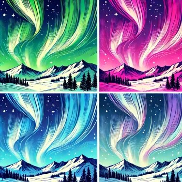 Explica por qué las auroras polares tienen colores diferentes.