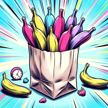 Explica por qué las bananas maduran más rápidamente en una bolsa de papel.