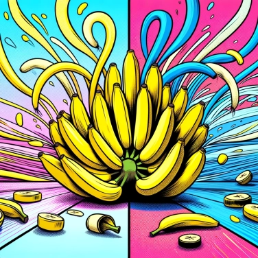 Explica por qué las bananas maduran más rápido cuando están agrupadas.