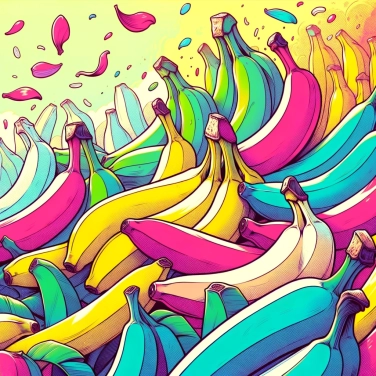Explica por qué las bananas se vuelven amarillas.