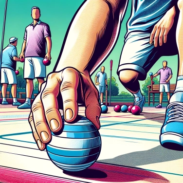 Explica por qué las bolas de petanca tienen rayas.