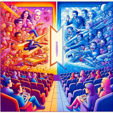 Explica por qué las carteles de películas suelen ser más atractivos que la película en sí misma.