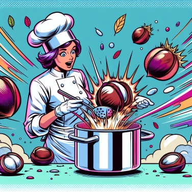 Explica por qué las castañas se agrietan al cocinarlas.